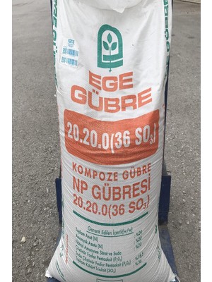 Ege Gübre  20.20.0 Np Taban Azotlu Fosforlu Kompoze Gübresi - 25 kg