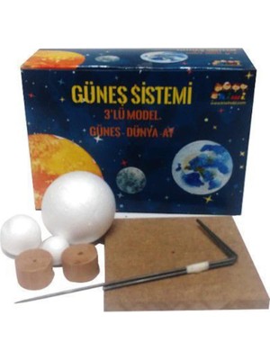 Hellove Güneş Dünya Ay Maketi Deney Seti Eğitim Seti