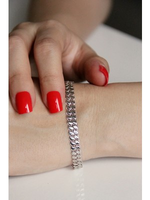 Argentum Concept Gümüş Çift Sıralı Bileklik B071101