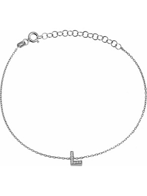 Argentum Concept Gümüş L Harfi Bileklik B067401