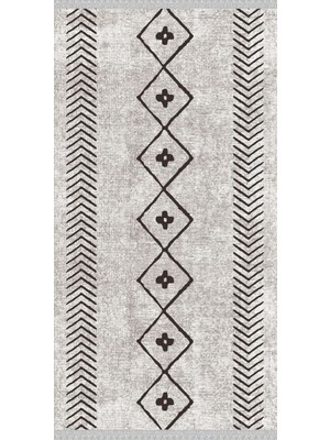 Decoser Halı Decoser 5054 Siyah Beyaz Iskandinav Kilim