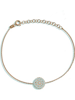 Argentum Concept Zirkon Taşlı Gümüş Daire Bileklik B054001