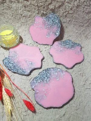 Sultan Tasarım Epoksi Bardak Altlığı Takımı