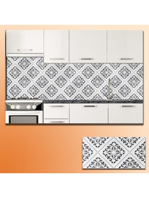 Mcm Mutfak Tezgah Arası Seramik Dekor Piero Villa Siyah 30 x 60 cm