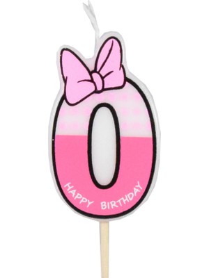 Festivall 0 Yaş Pembe Kurdelalı Mum