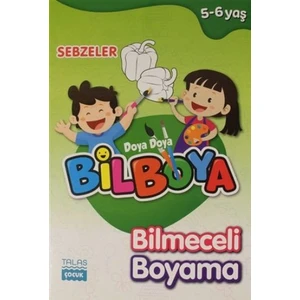 Sebzeler - Doya Doya Bil Boya Bilmeceli Boyama (5-6 Yaş)