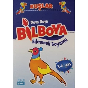 Kuşlar - Doya Doya Bil Boya Bilmeceli Boyama (3-4 Yaş)