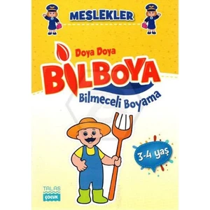 Meslekler - Doya Doya Bil Boya Bilmeceli Boyama (3-4 Yaş)
