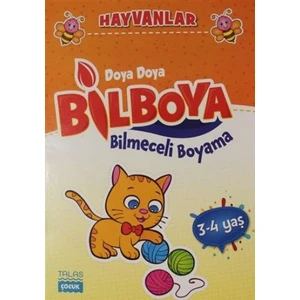 Hayvanlar - Doya Doya Bil Boya Bilmeceli Boyama (3-4 Yaş)