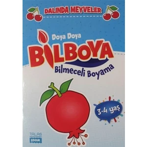 Dalında Meyveler - Doya Doya Bil Boya Bilmeceli Boyama (3-4 Yaş)