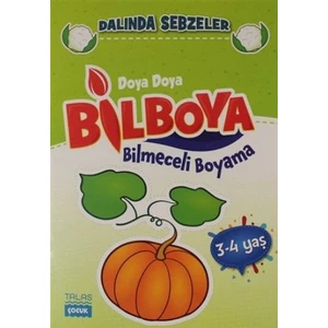 Dalında Sebzeler - Doya Doya Bilboya Bimeceli Boyama (3-4 Yaş)