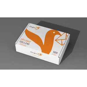 Diplomat Zarf Düz 90 gr 10,5 x 24 cm 500'lü