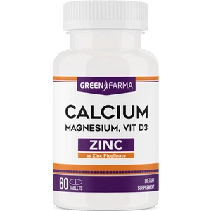 Green Farma  Kalsiyum Magnezyum Çinko D3 60 Tablet
