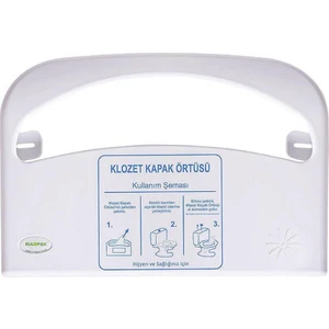Klozet Kapak Örtüsü Dispenseri Beyaz