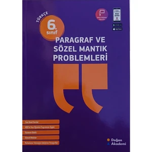 Doğan Akademi 6. Sınıf Paragraf ve Sözel Mantık PROBLEMLERI-2020