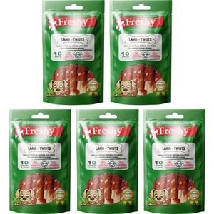Lamb Twists - Kuzu Etli Burgu Çubuk - 500G - 5'li Set