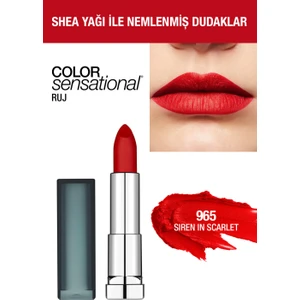 Maybelline New York Color Sensational Kremsi Mat Ruj - 965 Siren In Scarlet - Kırmızı