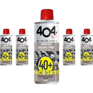Koruyucu Yağlayıcı +40 Pas Sökücü Sprey Yağlama 200ML 5 Adet