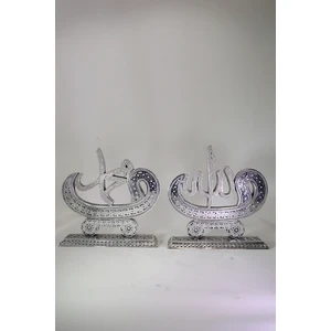 Doruk Hediyelik Orta Ikili Papatya Vav Lafız Gümüş