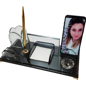 7/24 Hediye Kişiye Özel Masalık Büro Ofıs Kalemlık M530 Gold