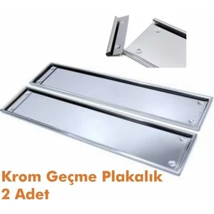 Paslanmaz Krom Plakalik Ince (2ADET)