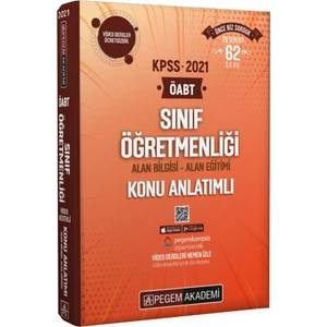 Pegem Akademi Yayıncılık 2021 KPSS ÖABT Sınıf Öğretmenliği Video Destekli Konu Anlatımlı Modüler Set - 7 Kitap Pegem Akademi Yayıncılık
