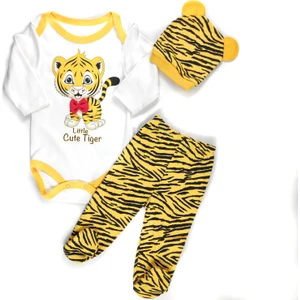 Baby Kaplan Baskılı Bebek 3 Lü Takım