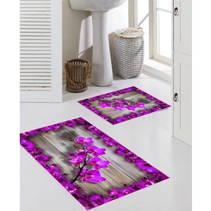Talia Home Orkide Desenli 2'li Banyo Paspas Seti TLAHMP-002