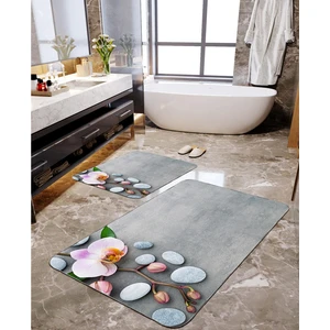 Talia Home Gri Taşlı 2'li Banyo Paspas Seti TLAHMP-057