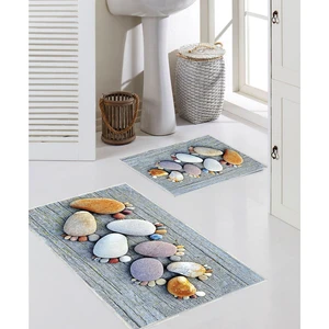 Talia Home Modern Desenli 2'li Banyo Paspas Seti  TLAHMP-001
