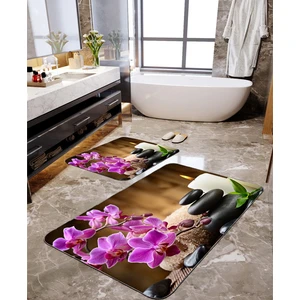 Talia Home Denge Taşı Desenli 2'li Banyo Paspas Seti TLAHMP-027