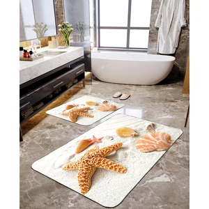 Talia Home Kumsal Desenli 2'li Banyo Paspas Seti TLAHMP-028