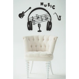 Unt Music Set Duvar DekoruSüsü Ahşap Dekoratif Tablo