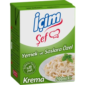 Şef Yemeklik Krema %18 Yağlı 200 ml
