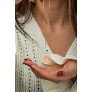 Papatya Silver Yaşam Çiçeği Kolye Nazar Gözlü Rose Altın Kaplama 925 Ayar Gümüş