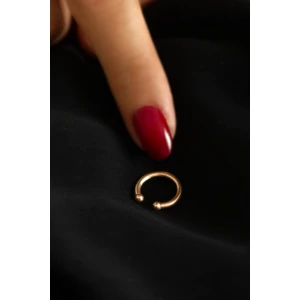 By Barun Rose Renk Taşsız Gümüş Kıkırdak Küpe