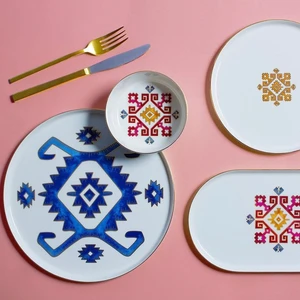 Arabesque Desen1 Düz Tabak 21 cm.