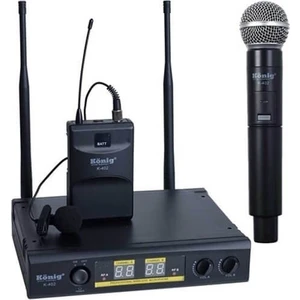 K-402 El + Yaka Uhf Kablosuz Mikrofon Seti