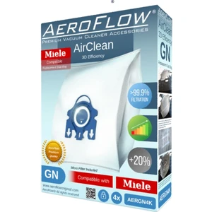 Aeroflow Miele C1 Ecoline Classic Süpürge Uyumlu Toz Torbası (Dörtlü Paket)