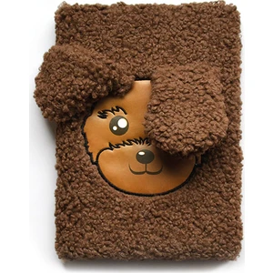 Köpek Peluş Çizgili Defter A5
