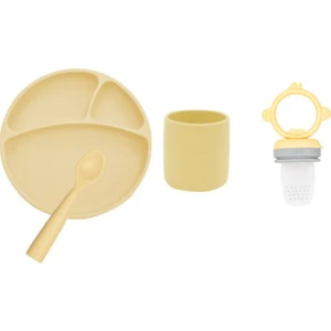 Oioi Mega Set Silikon  Püre+Silikon Tabak+Silikon Bardak+ Silikon Kaşık