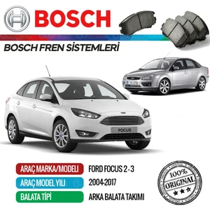 Ford Focus 2004 - 2017 Arka Fren Balata Takımı - Bosch