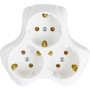 3'lü Topraklı Papatya Golyat Üçlü Priz Çoğaltıcı