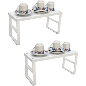 Vip Home Concept Dolap Içi Düzenleyici Raf Bardak Tabak Rafı 13X31,5CM 2 Adet