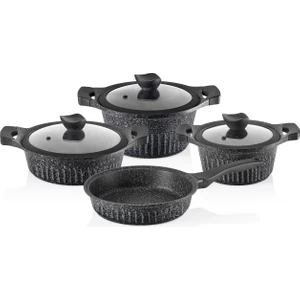 Tencere Seti Döküm 7 Parça Falez Graplus