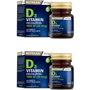 Vitamin D-3 1000 Iu 120 Tb x 2 Adet