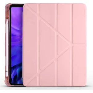 Ceplab Apple iPad 6. Nesil Kılıf 9.7 2017 Kalem Bölmeli Silikon Smart Rose Gold