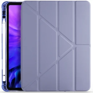 Ceplab Apple iPad Air 4. Nesil Kılıf 10.9 2020 Pencil Bölmeli Smart Case Mor