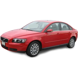 Volvo S40 ( 2005-2012 ) Paslanmaz Krom Cam Çıtası 6 Parça Blueoto