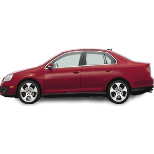 Vw Jetta Krom Cam Çıtası Seti 2006-2010 4 Parça Paslanmaz Çelik Blueoto